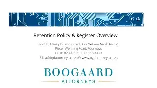 Retention Policy & Register