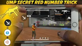 Ump Secret Headshot Trick | Ump Only Red Number Trick | Ump Headshot Trick Brazil 🔥