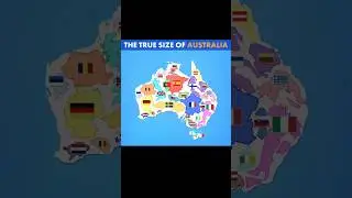 The True Size of Australia Will Shock You 🇦🇺😱
