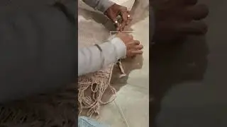 Binding handwoven rug. #shorts #ytshorts #youtubeshorts #motivational #artofhappiness