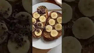 Almond & Banana Toasties Breakfast #shorts #breakfast #toast