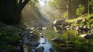 Serene Flowing River 🌿 Gentle Natural Ambience for Sleep, Focus, and Relaxation #1795