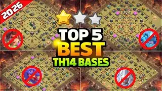 TOP 5! NEW BEST TH14 BASE Layout + Copy Link 2026 | Town Hall 14 (TH14) War Base | Clash Of Clans 