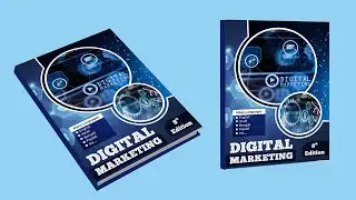 How to make Book Cover Page Design in CorelDraw | Digital Marketing 2 Awesome Cover Design Tutorial