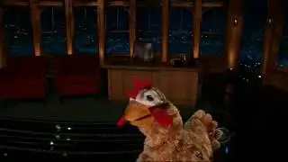 Late Late Show/Craig Ferguson: New Chicken Puppet and Picture Confusion
