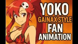 Yoko Littner  Gainax Style Fan-Animation #gurrenlagann #ytshorts