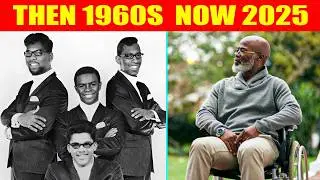 Участники группы Whispers 1960-х годов тогда и сейчас, 2025 год