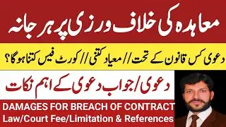 Suit for damages on breach of contract | Remedies for breach of contract | Types of damages | draft
