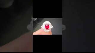 Jewelryay-2.30 Carat Ruby Ring #ruby #diamond #engagementring #ring #weddingring #natural
