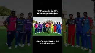 IPL has been cancelled due to indo-pak war! #ipl #virat #dhoni #rcb