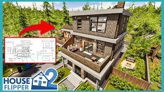 A Modern Luxury Four Storey Home With A Hidden Secret! | House Flipper 2 | Build And Tour!