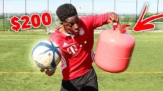 AMAZING HELIUM $200 FOOTBALL BATTLE