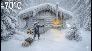 ❄️ The Storm Came Out of Nowhere | Abandoned Cabin Survival | Old Cabin Refuge