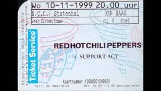 Red Hot Chili Peppers ~ November 10, 1999 ~ Statenhal ~ Den Haag, Netherlands