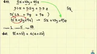 How to use the Distributive Property - Algebra 1 Tutorial