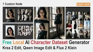 🟠 Free Local AI Character Dataset Generator: Krea 2, Qwen Edit & Flux 2 Klein (ComfyUI Deep Dive)