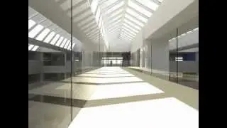 Office building sunlight animation in Daylight Visualizer