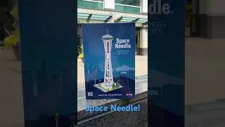 I got the SPACE NEEDLE Lego set!! ( Knock-off ) It looks awesome! *NEW* #shorts. #spaceneedle