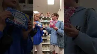 Sibling dessert shopping challenge #shorts