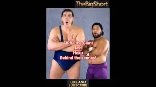Andre the Giant & Haku behind the scenes! #shorts