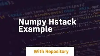 numpy hstack example