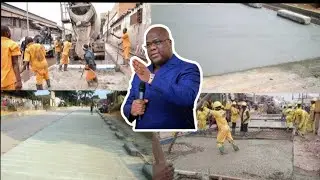 LA REPRISE DES TRAVAUX A MASINA DU PONT NSANGA SUR L'AVENUE KULUMBA PARFAITE R&Eacute;HABILITATION 