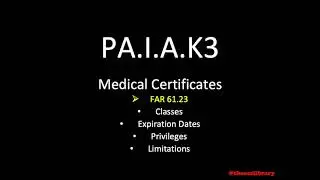 Медицинские сертификаты PA.I.A.K3