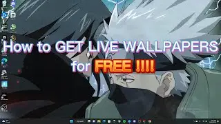 How to GET FREE LIVE WALLPAPERS 👌👌