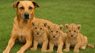Dog Raised 3 Lion Cubs, But When They Grew Up, the Unthinkable Happened!