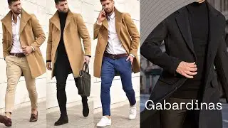 Looks de Invierno con Gabardinas Hombres de Moda 👍