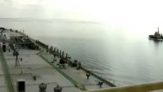 Crude oil tanker time lapse Port of Hastings (Westernport)