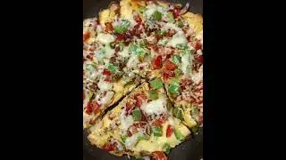 Pizza style egg & bread quick easy & simple 10 mnt me bnaye pizza 🍕 easy & healthy 