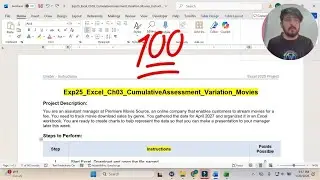 Exp25_Excel_Ch03_CumulativeAssessment_Variation_Movies | Excel Chapter 3 #exp25_excel_ch03
