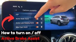 How to turn on / off Active Brake Assist in your Mercedes-Benz or Mercedes-AMG