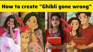 How to create fake edited Ghibli images for free in online using grok AI app in tamil #ghibli