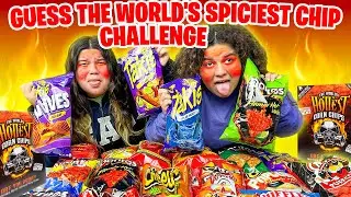Guess The World's SPICIEST CHIP Challenge *Winner Gets Water*