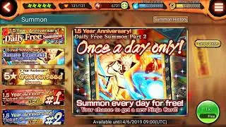 NXB NV : 1.5 Year Anniversary Part 2 Daily Free summon 15