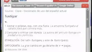Definici&oacute;n de fustigar