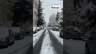 Snow Walk. Tehran, Iran. Feb. 2, 2024