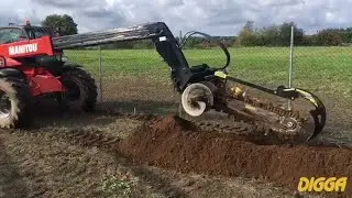 Digga Trenching with a Telehandler