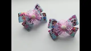 Бант за 5 минут для начинающих МК * Bow in 5 minutes * La&ccedil;o em 5 minutos