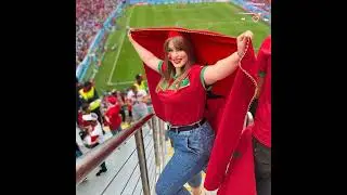 FIFA WORLD CUP QATAR 2022 Beautiful female football fans 😍🌹 #football #qata22 #shorts #Qatar2022 ⚽
