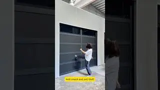 High strength strong galvanized steel metal security automatic aluminum flat sectional garage doors