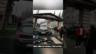 Must do this in manali | Bike Ride In Manali Snowfall #manali #manalisnowfall #ataltunnel