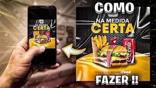 Como Fazer Flyer para Lanchonete pelo Celular Usando o app Ps Touch