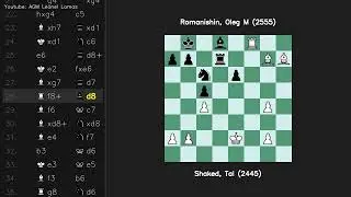 Three Knights Game Shaked Tal 2445 vs Romanishin Oleg M 2555
