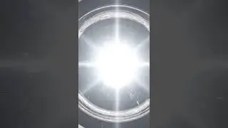 citrine flare 🌕 golden solar burst #shorts #asmr #crystalreaction #bioart #labalchemy
