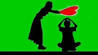 Green screen video black VFX effect sad love boyfriend and girlfriend Chroma key