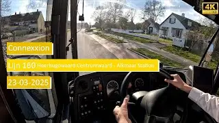 Connexxion Lijn 160 Heerhugowaard Centrumwaard - Alkmaar Station | Dutch Bus driver POV 4K