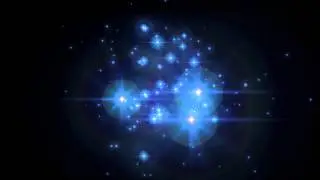 4K 'Flares all around' Blue Cluster Version 2160p Animation Background